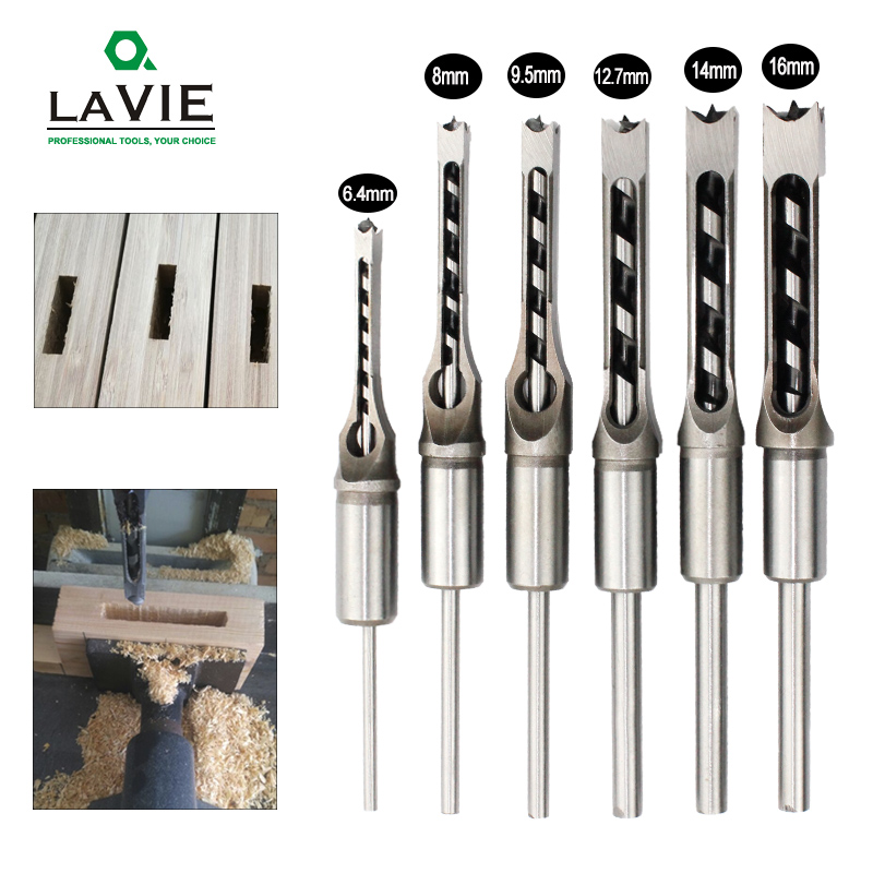 Wood Chisel Set - 6 pçs hss torção brocas quadrado