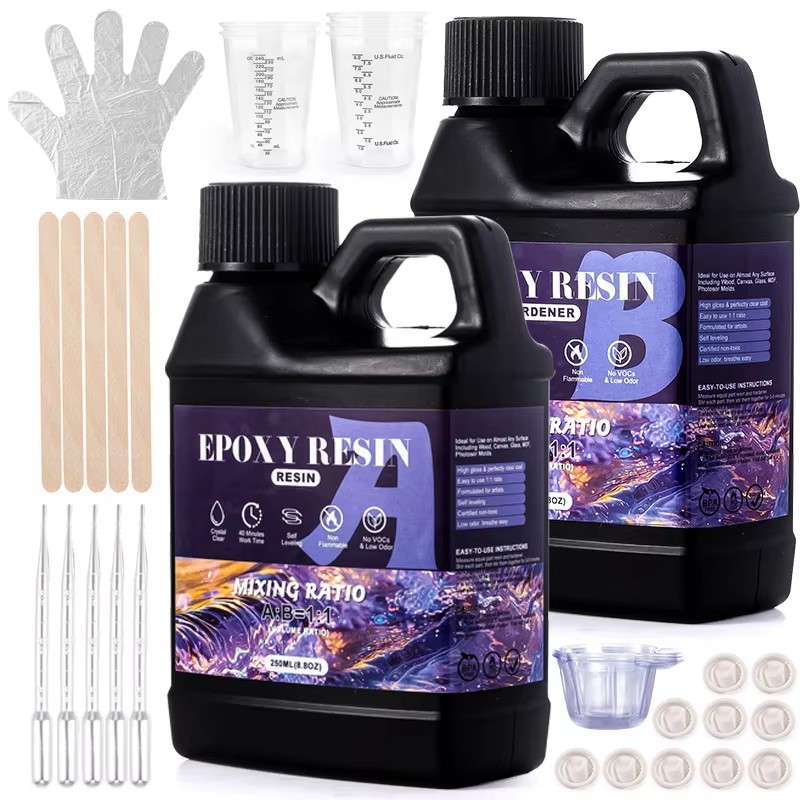 Kit de resina epóxi 1:1 de mis - Woodworking Resin avaliação e preço
