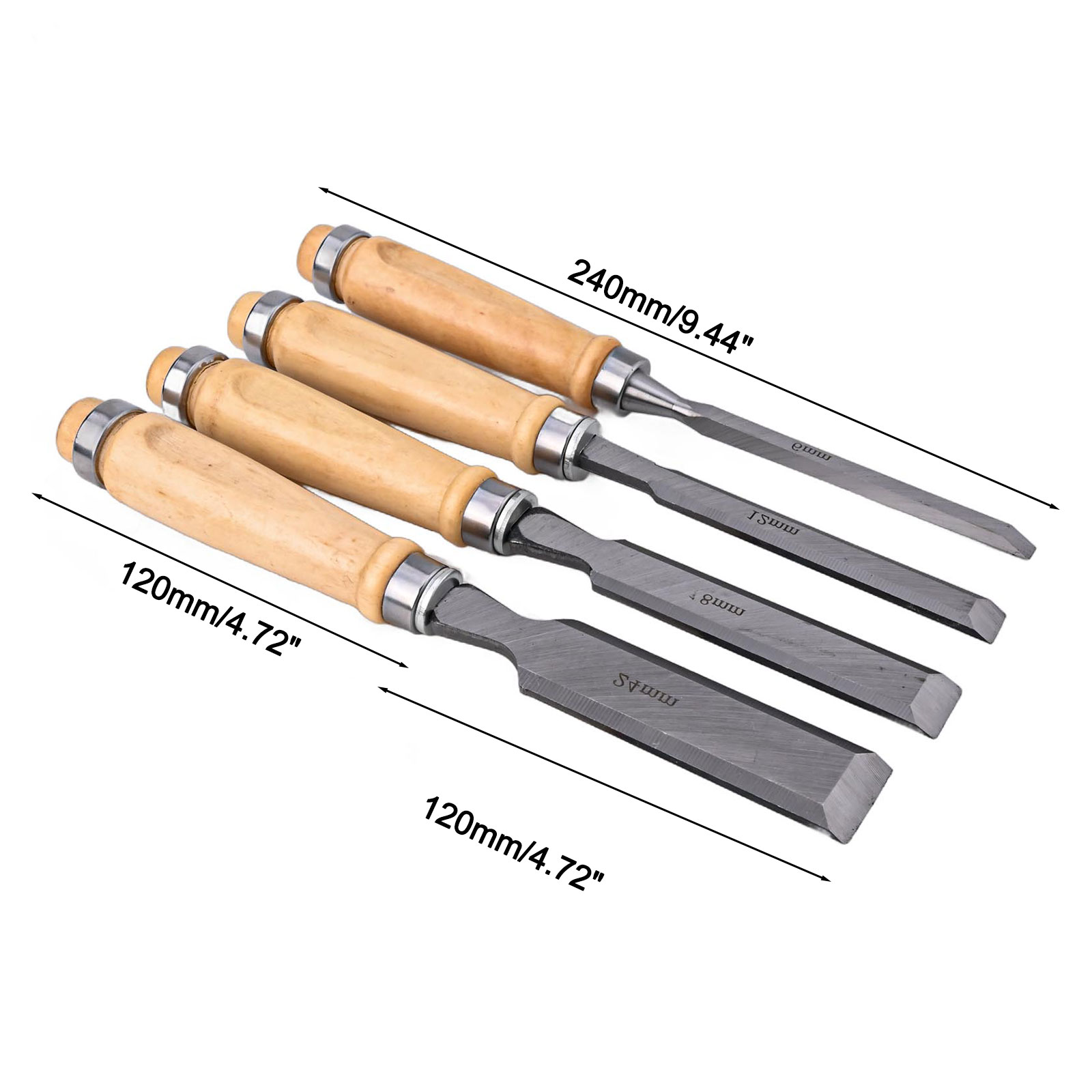 Conjunto de 4 formões de madei - Wood Chisel Set avaliação e preço